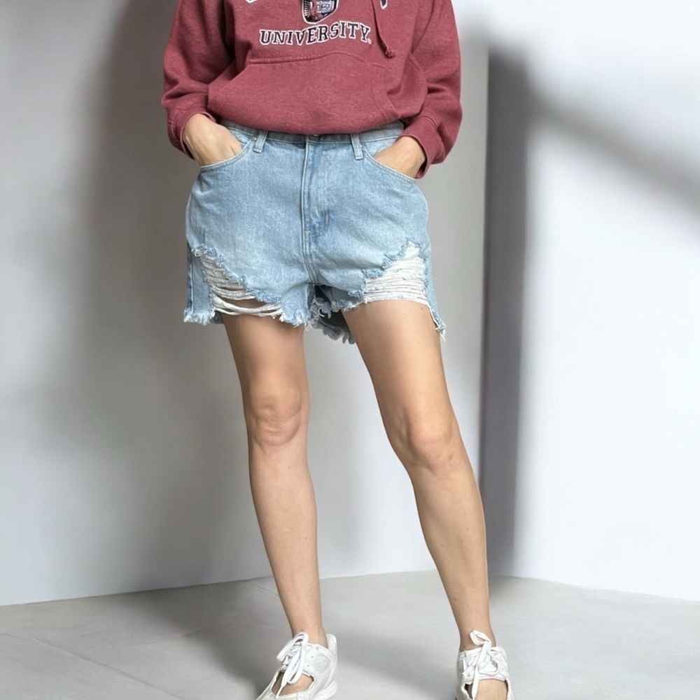 BP Nordstrom Denim Shorts Light Wash Distressed 29